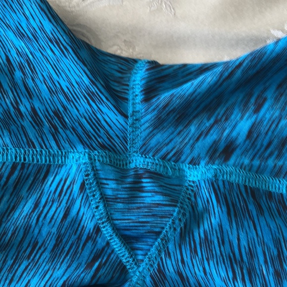 BEVERLY HILLS POLO CLUB SMALL TURQUOISE MIX CROPPED CAPRIS YOGA ATHLETIC - #408 - Picture 5 of 9